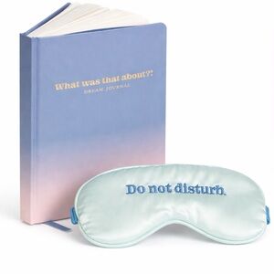 “What Was That About?!” Journal + “Do Not Disturb” Satin Sleep Mask Set NWT
